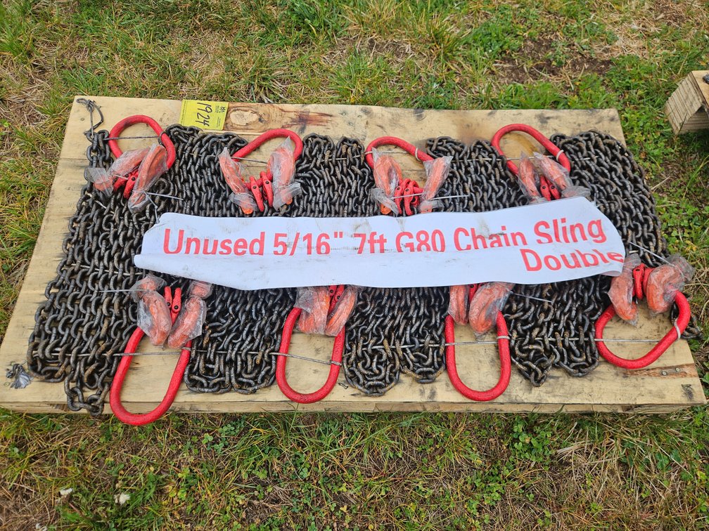 Unused 5/16" 7' G80 Chain Sling Double