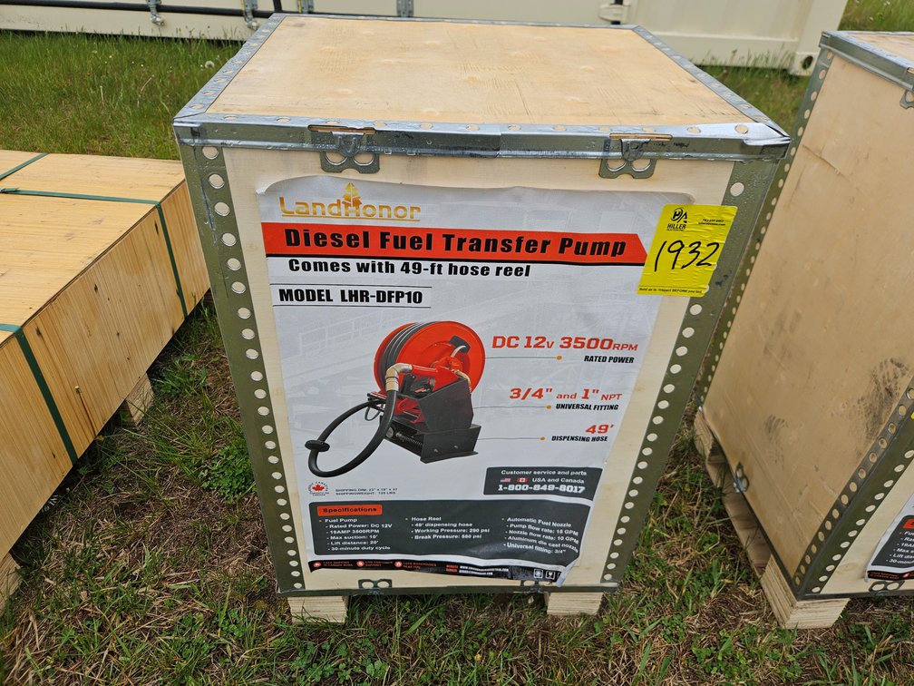 Diesel Fuel Transfer Pump w/49' Hose Reel