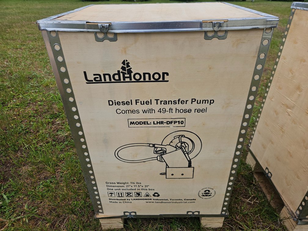 Diesel Fuel Transfer Pump w/49' Hose Reel