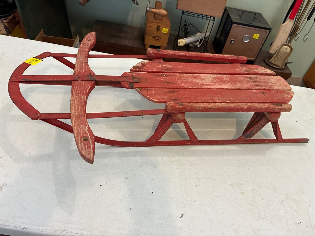 Vintage metal/wood sled