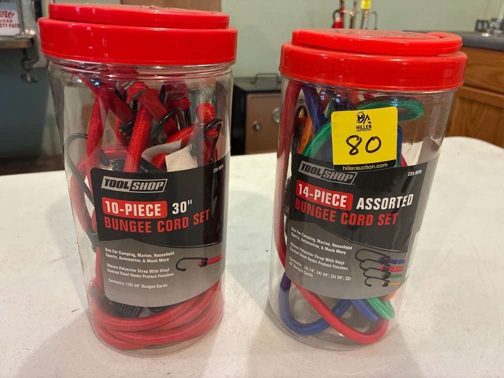 Assorted bungee cords