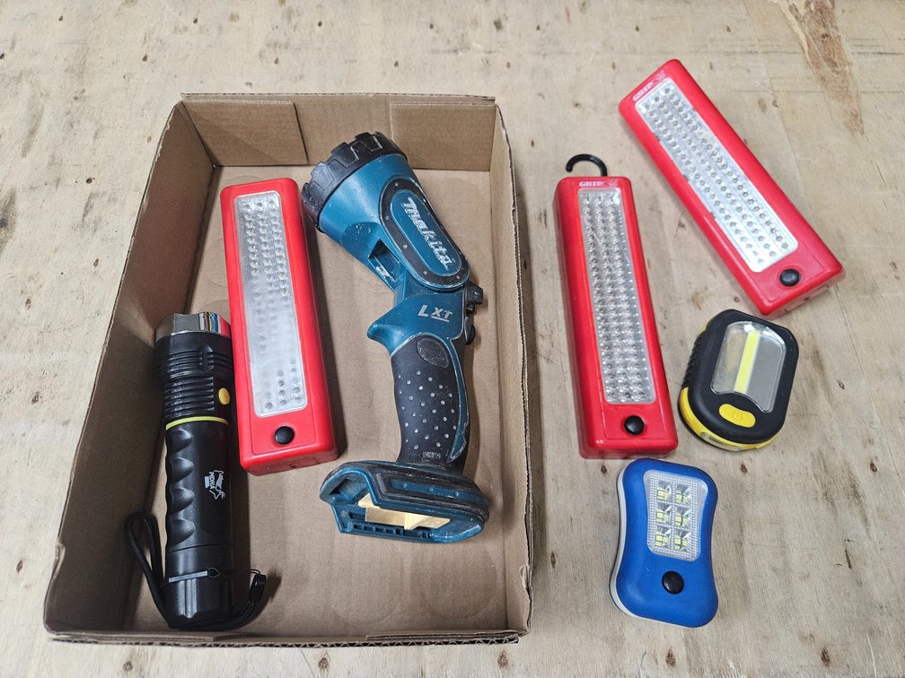 Assorted flashlights