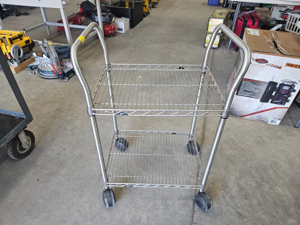 Metal rolling cart
