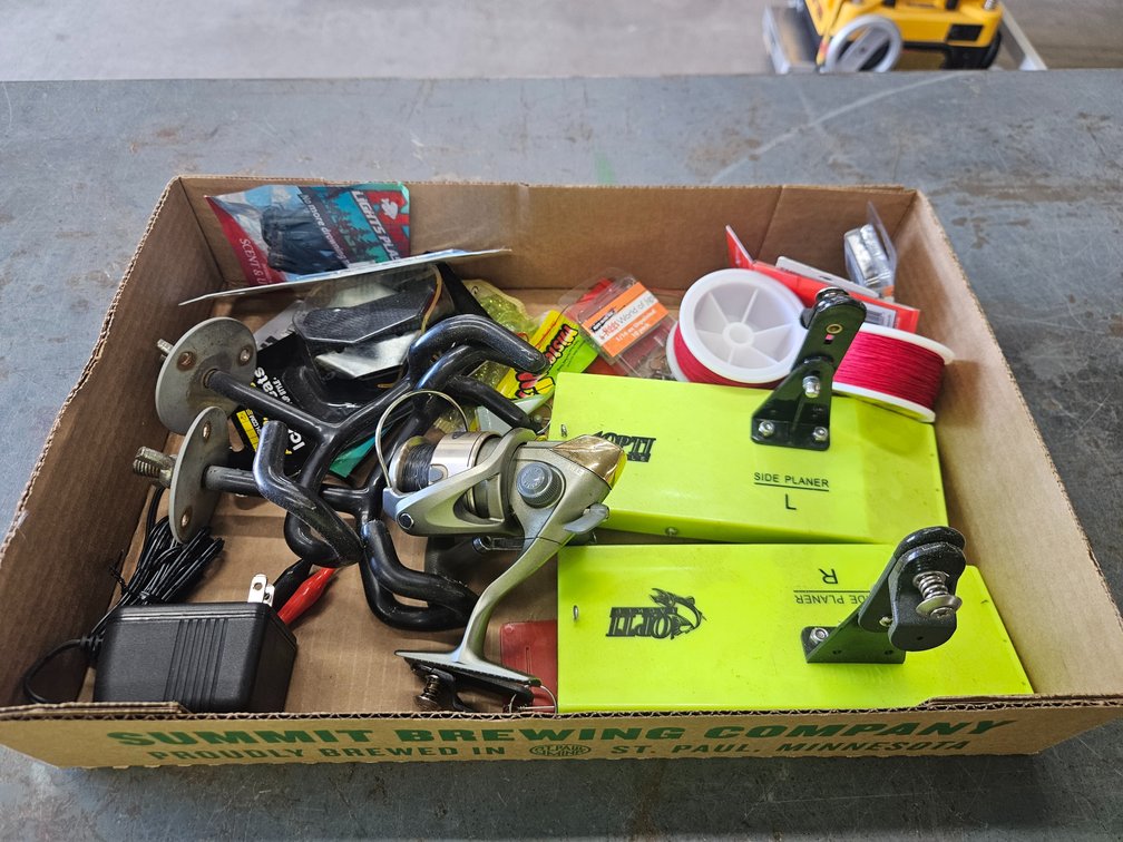 Assorted fishing supplies