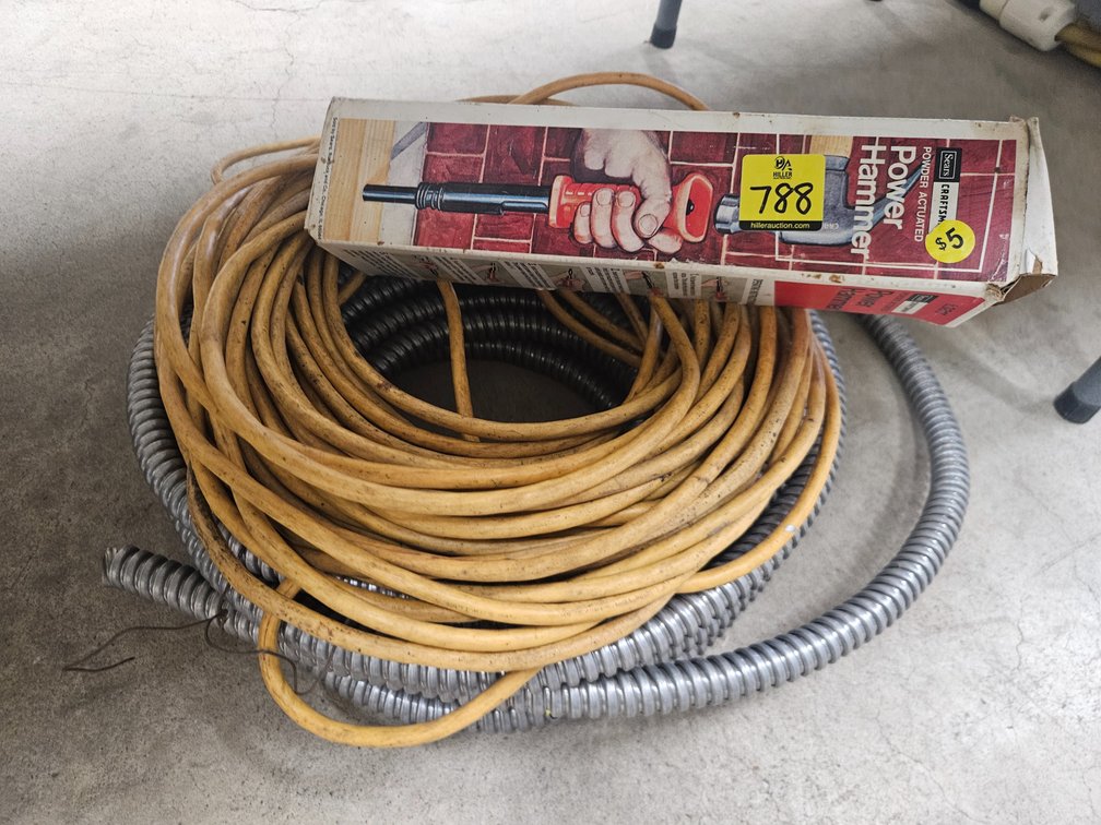 Conduit, Extension cord, power hammer