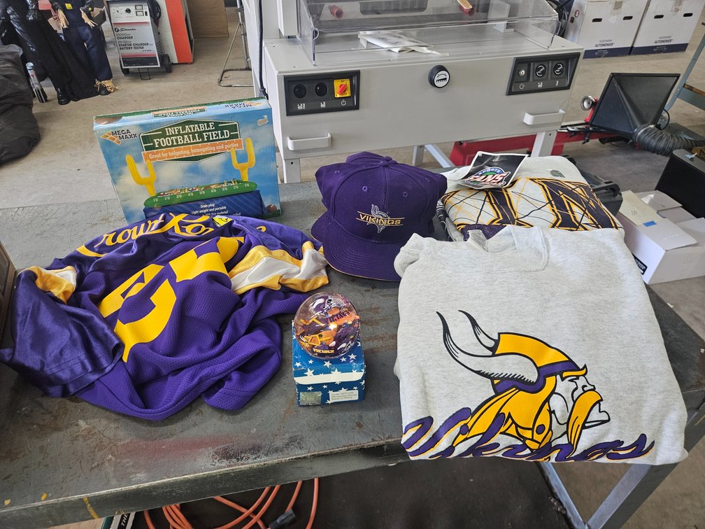 Assorted new Vikings wear