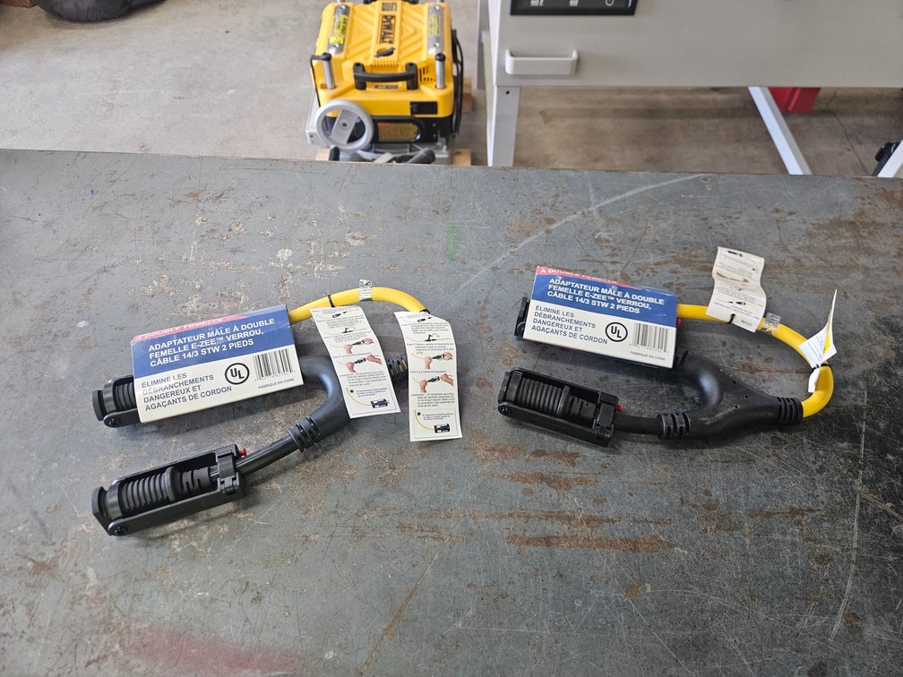 2 Male to female adapters
