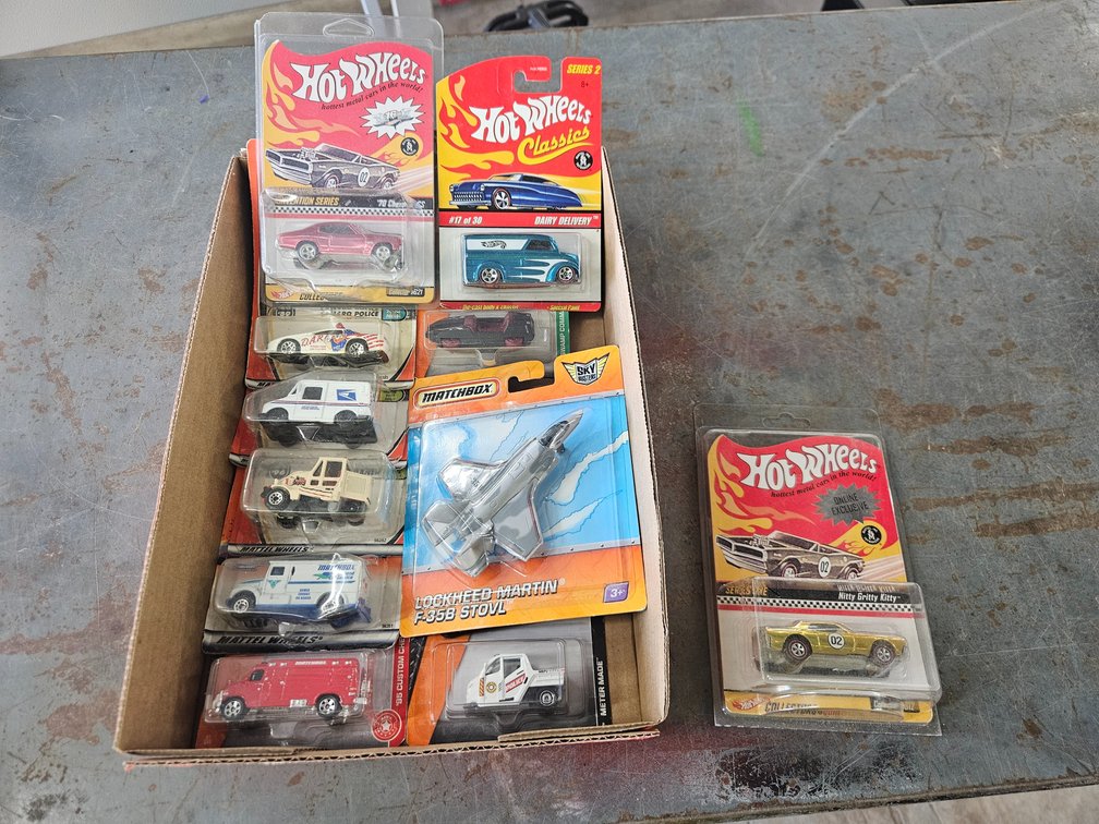 Assorted Hot Wheels and Matchbox