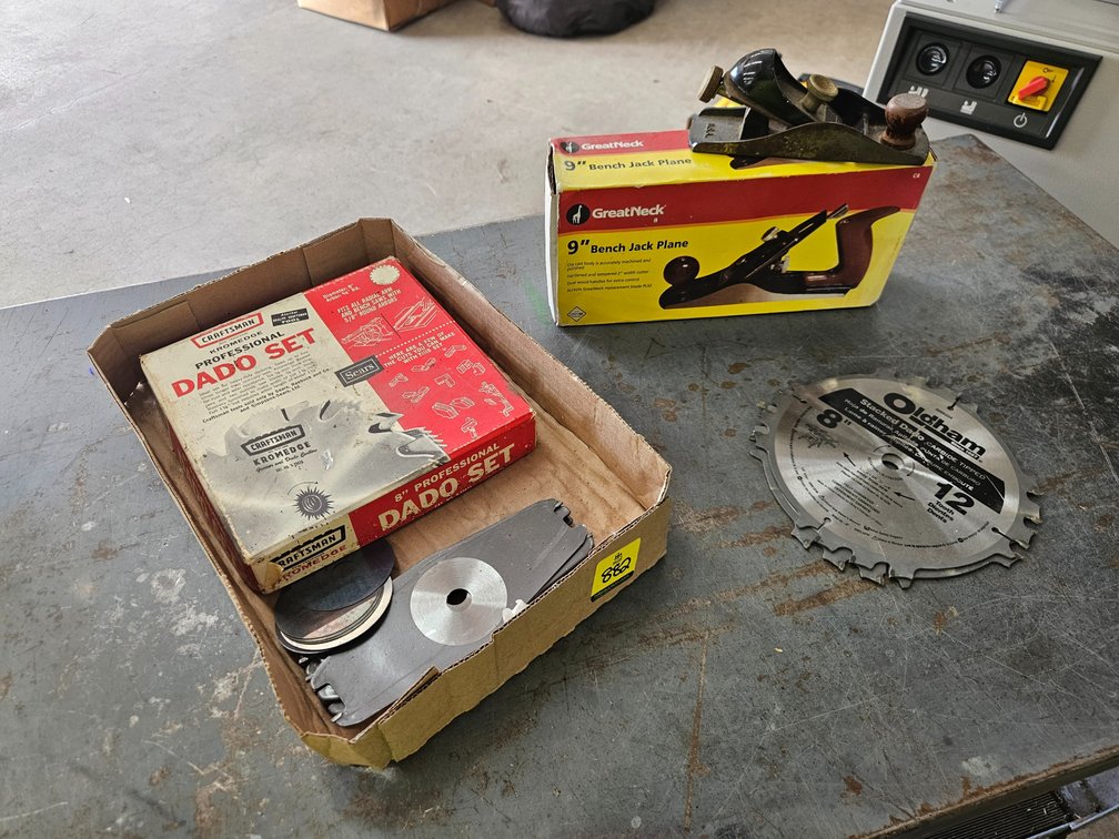 Dado Set, 9" Planer & Misc