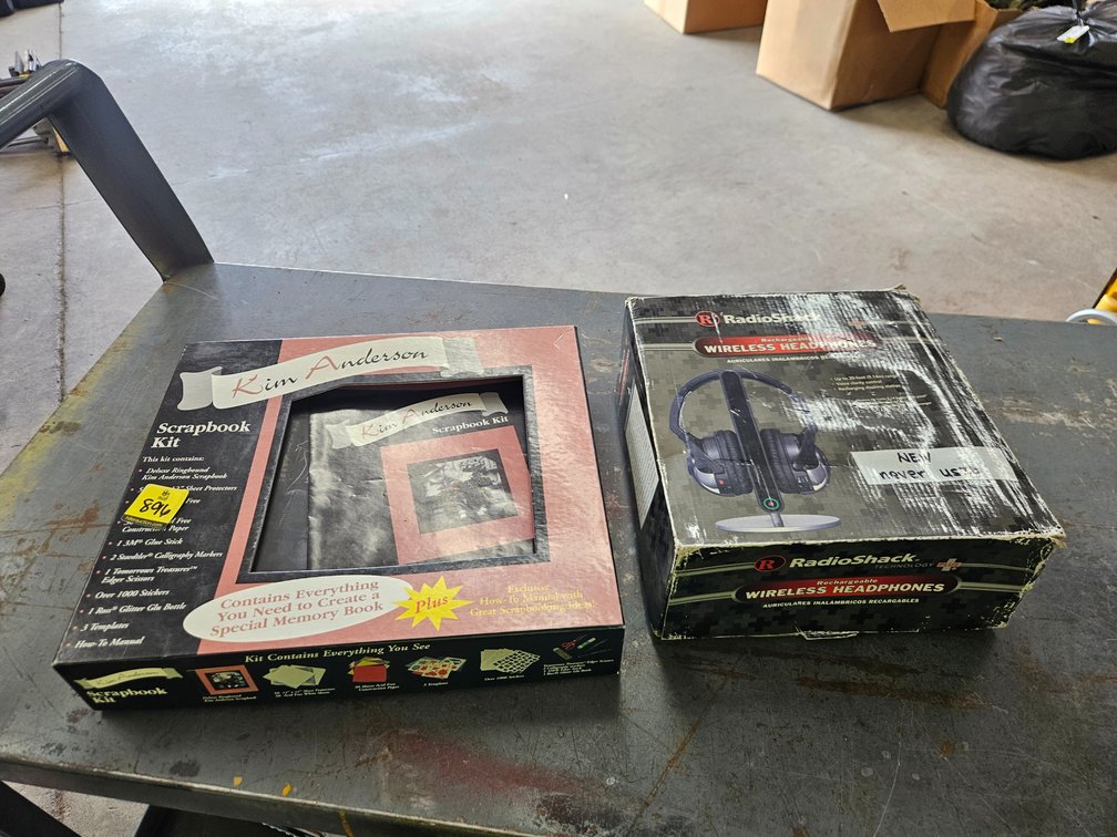 RadioShack Rechargeable Wireless Headphones & Scrapbook Kit