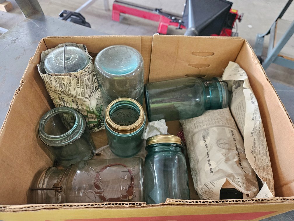 Vintage Blue Canning Jars