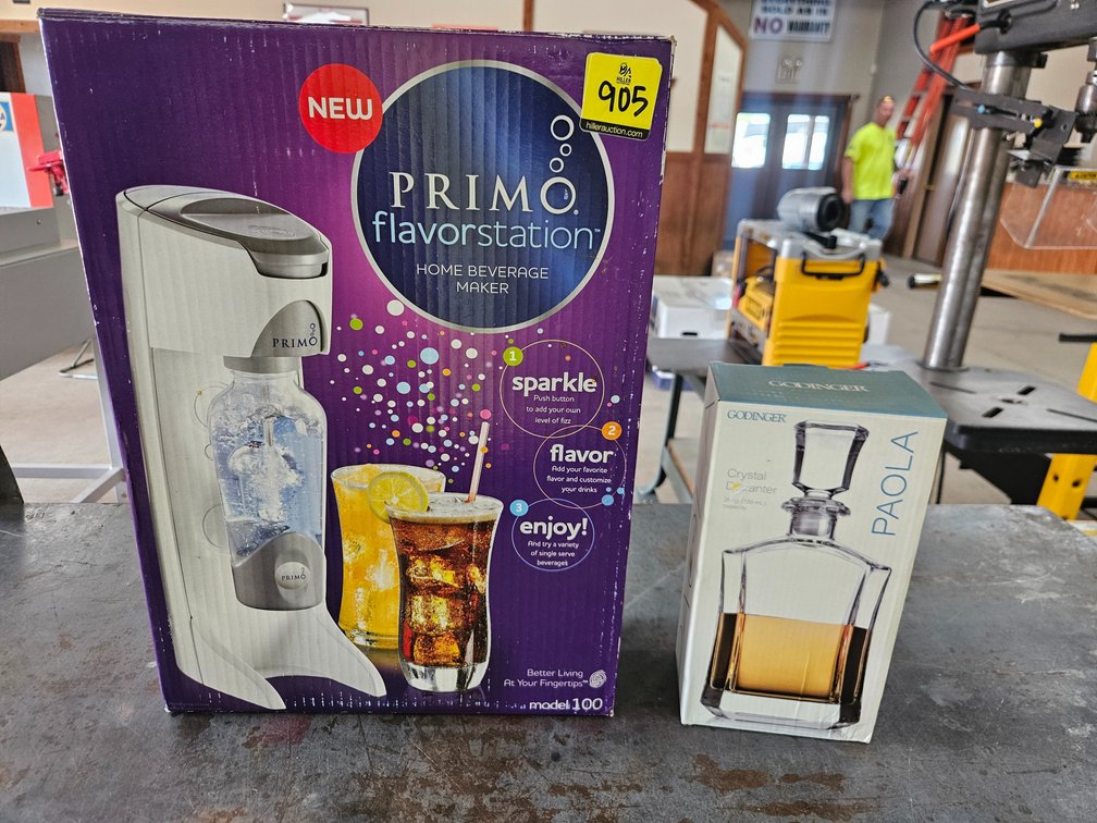 Primo beverage Maker & Crystal Decanter
