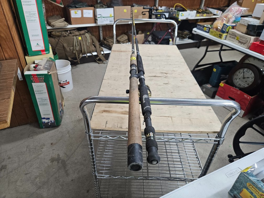 1 Zepco Rod & Reel  & 1 G.Loomis Muskie Fishing Poles