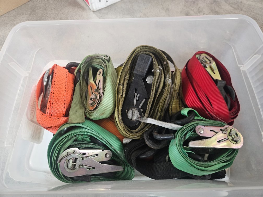 Tote Of Ratchet Straps