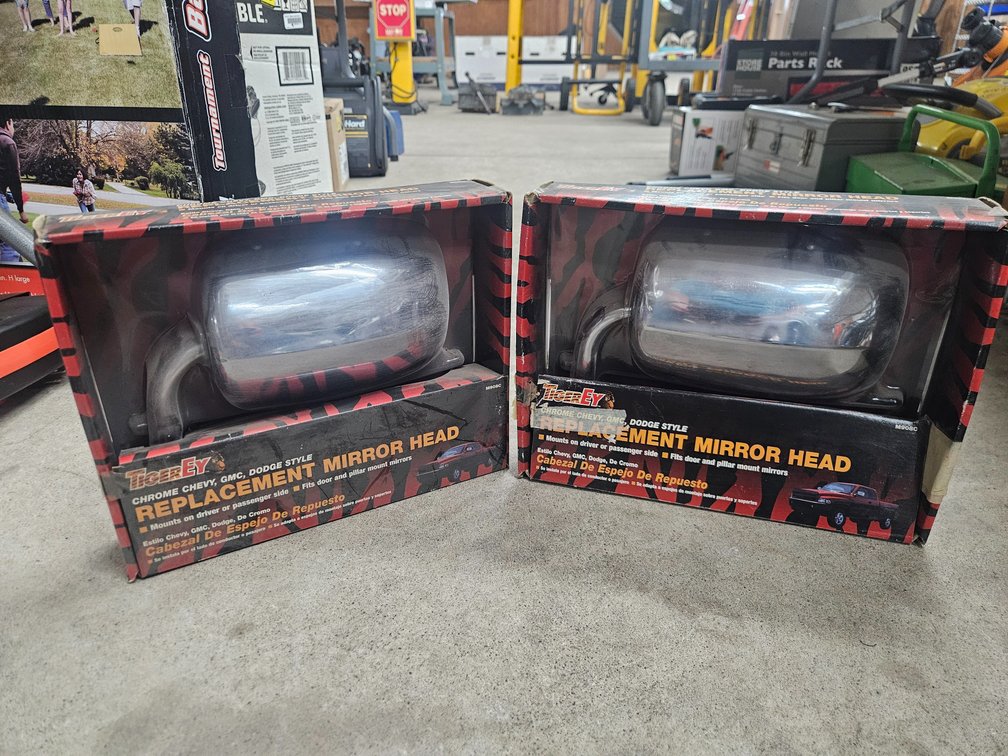 2 Chrome Replacement Mirror Heads