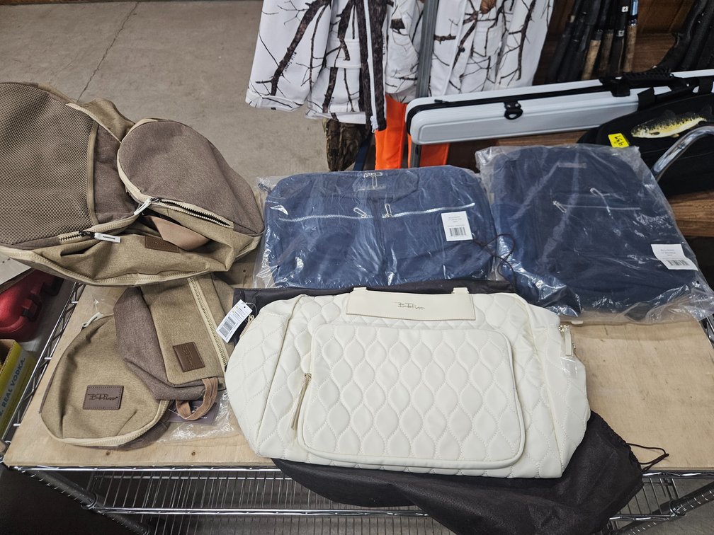2 Duffle Bags, Backpack, Large & Small Bags