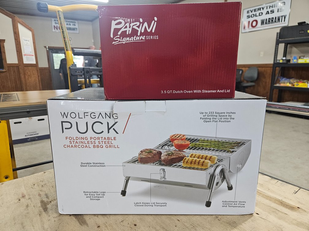 Wolfgang Puck Charcoal BBQ Grill & Dutch Oven Steamer