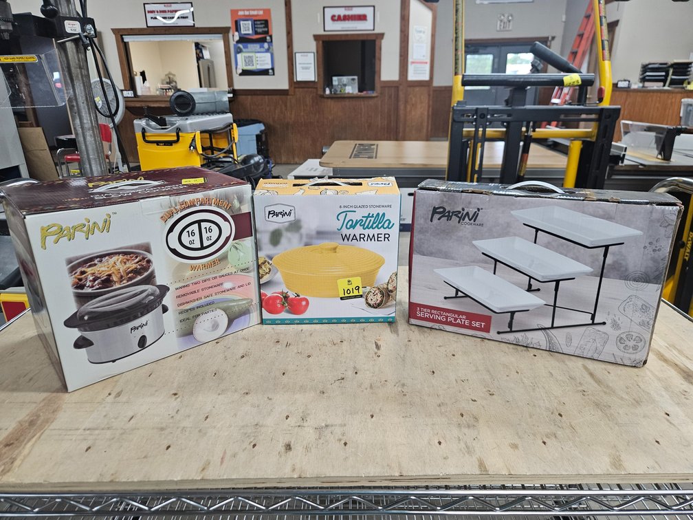 3 Tier Plate Set, Dual Warmer & Tortilla Warmer