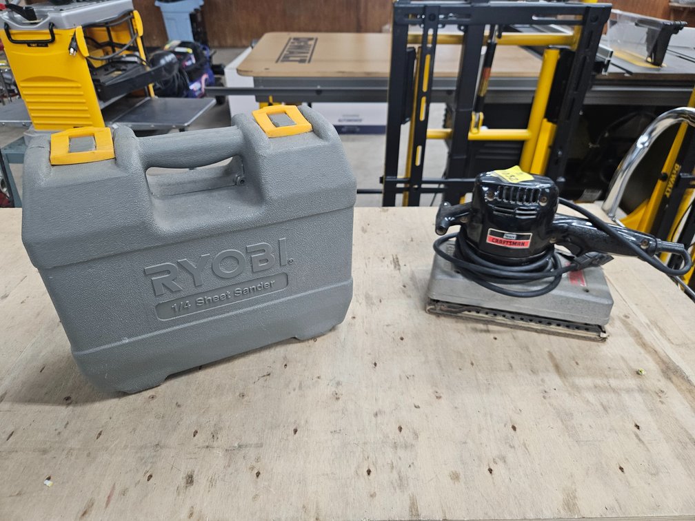 Craftsman sander, Ryobi Sheet Sander