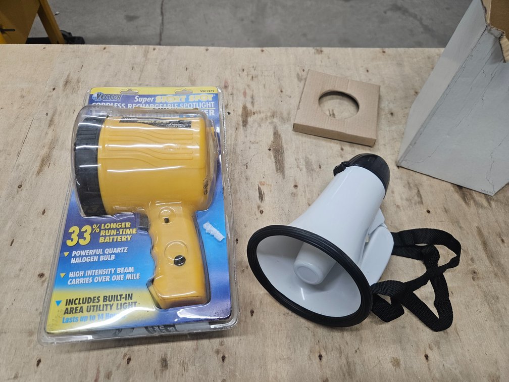 Rechargeable Spot Light & Mini Megaphone