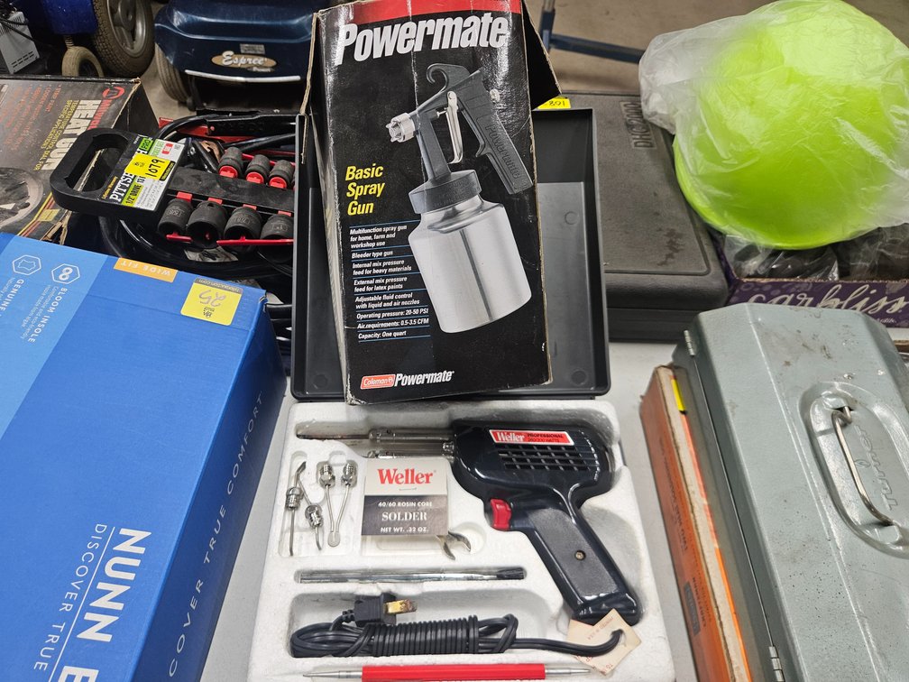 Powermate Spray Gun & Weller Solder Kit