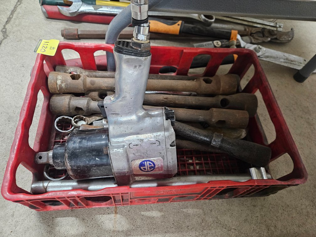 3/4" Impact Wrench & Assorted Large Wrenches