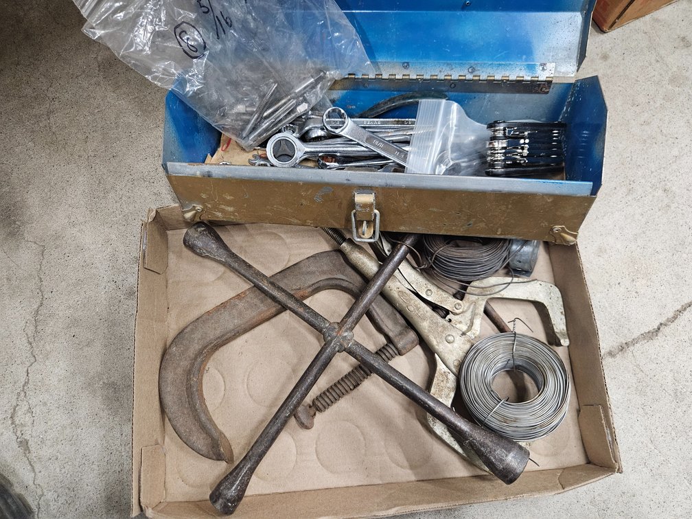 3/8" & 5/16" Taps, Assorted Wrenches & Clamps