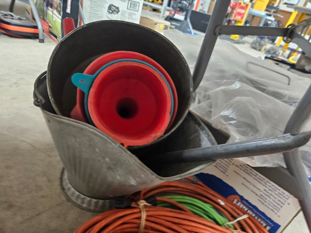Coal Bucket, Ash Shovel & Assorted Funnels