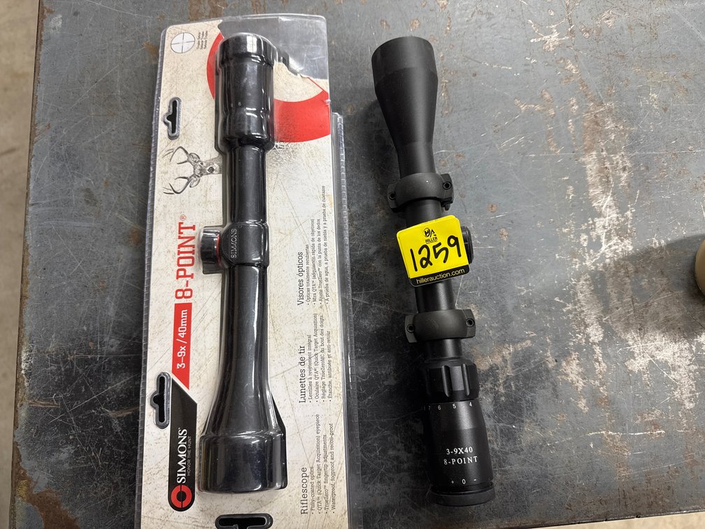 2 Simmons 8-Point 3-9x40 Scopes