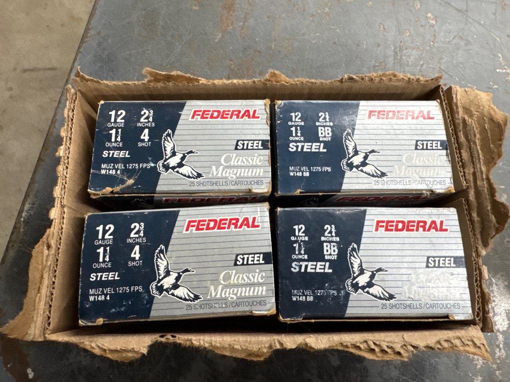 12 Ga-4 Boxes Federal