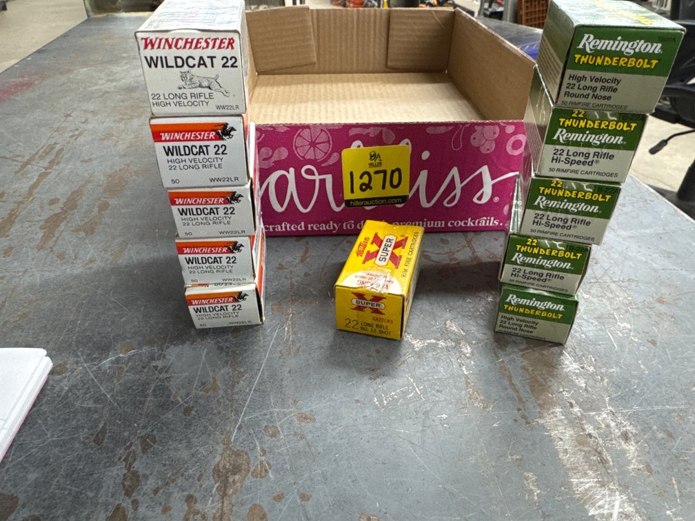 .22 LR-5 Remington, 5 Winchester, 1 Western