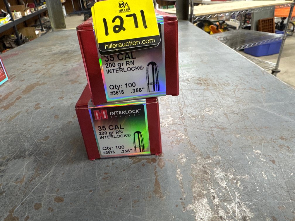 2 Boxes Hornady 35 Cal Bullets