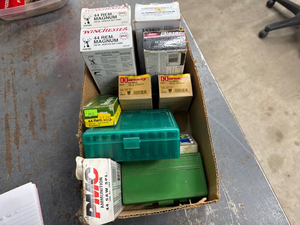 .44 Rem Mag-2 Winchester, 2 Hornady, 1 Remington, Partial Box Reloaded
