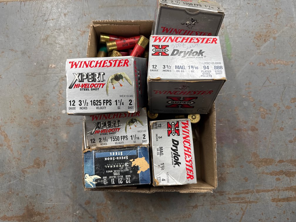 12 Ga- 2 Winchester, 1 Federal