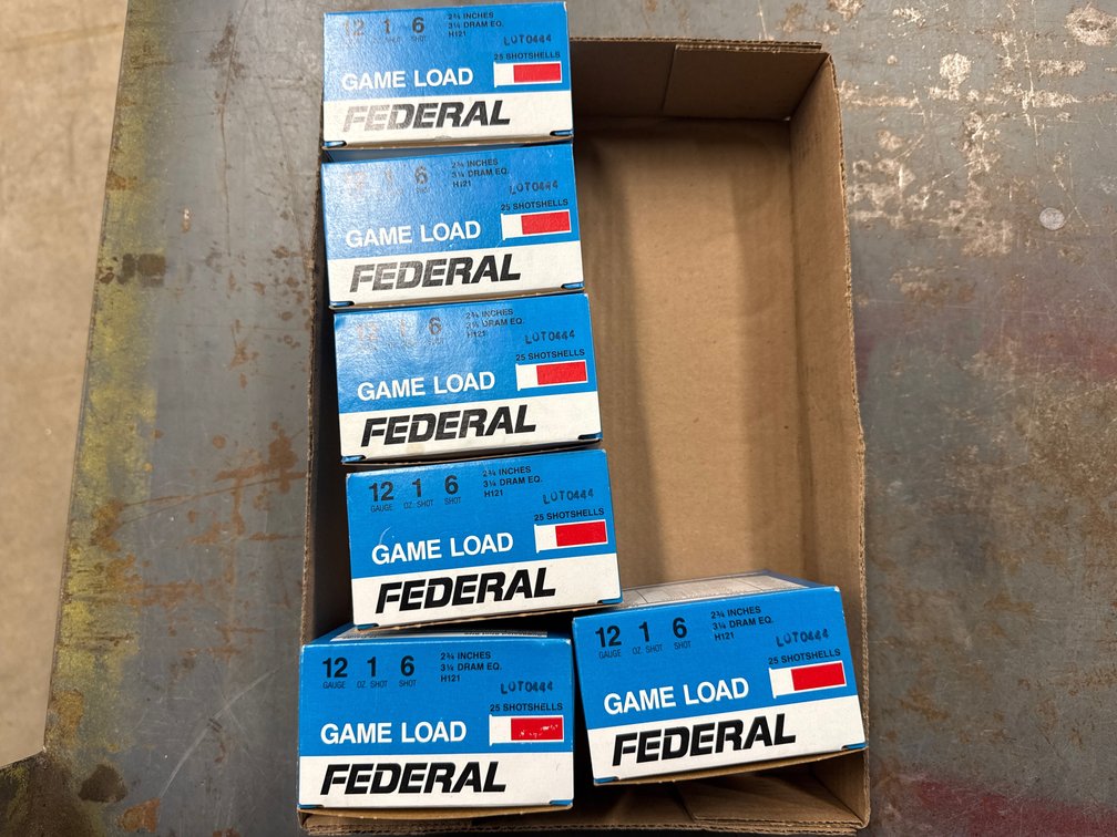 12 Ga- 6 Boxes Federal