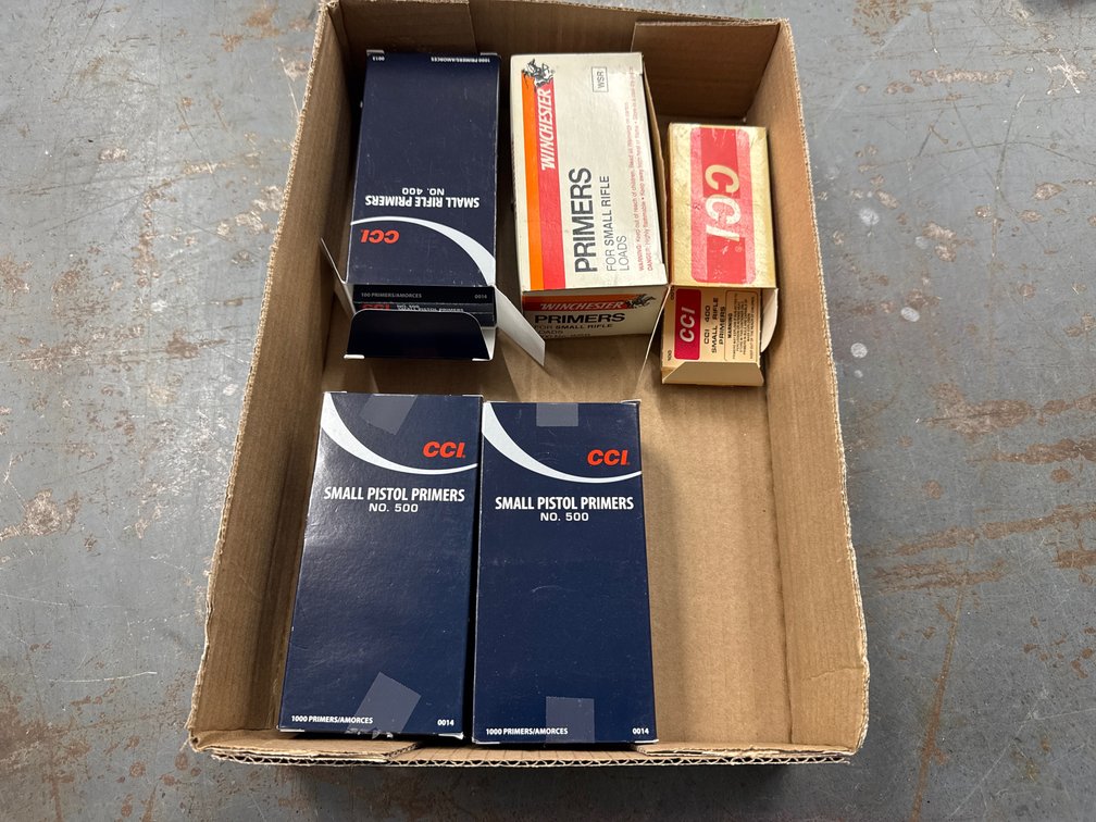 Small Pistol Primers- 1 Winchester, 2 CCI