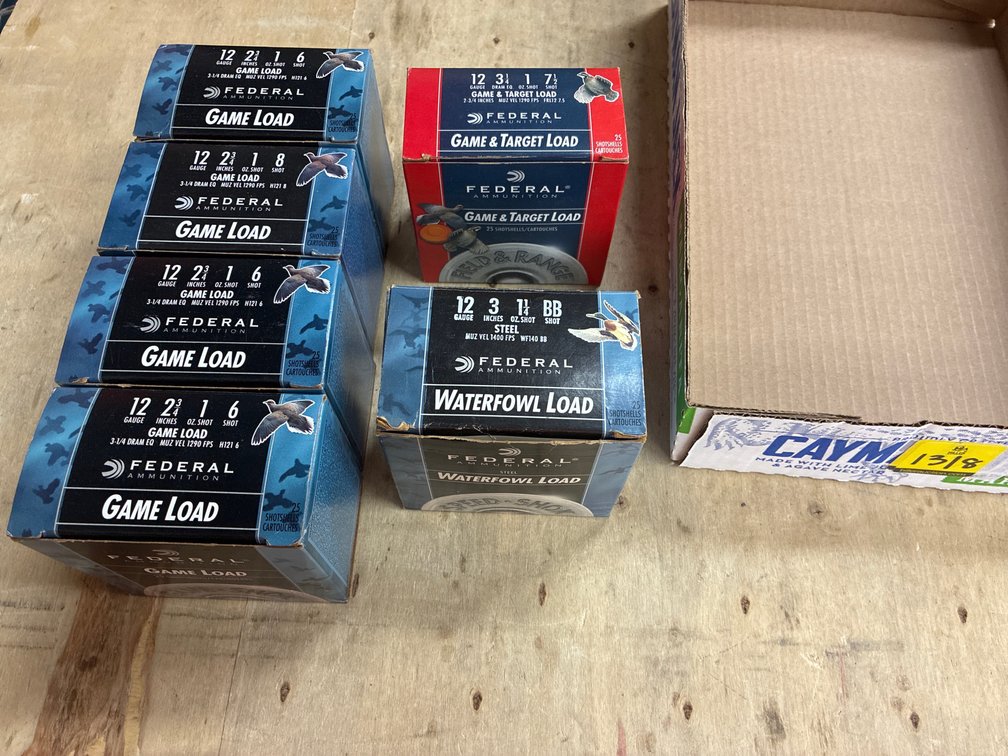 12 Ga- 6 Boxes Federal