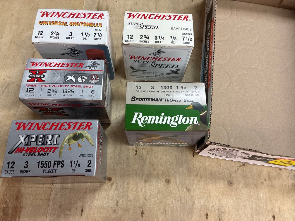 12 Ga- 4 Boxes Winchester, 1 Remington