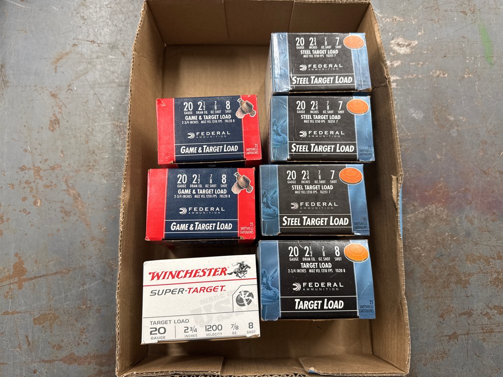 20 Ga-6 Federal, 1 Winchester