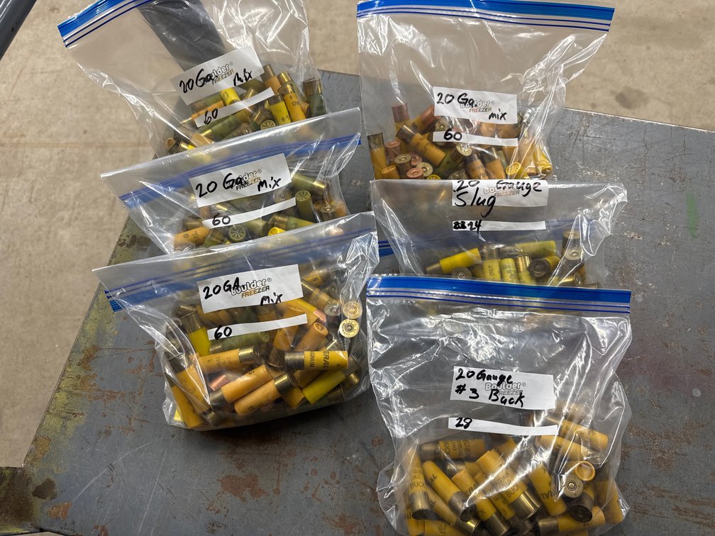 20 Ga.- 6 Bags Assorted Loose Ammo