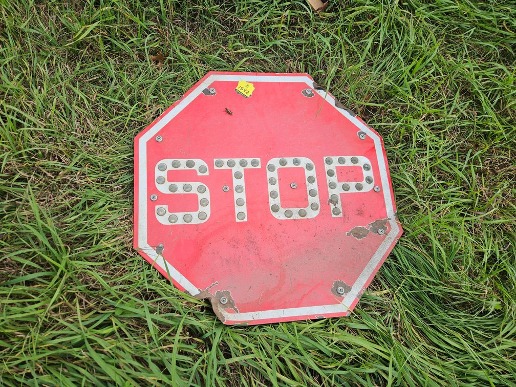 Porcelain Stop Sign