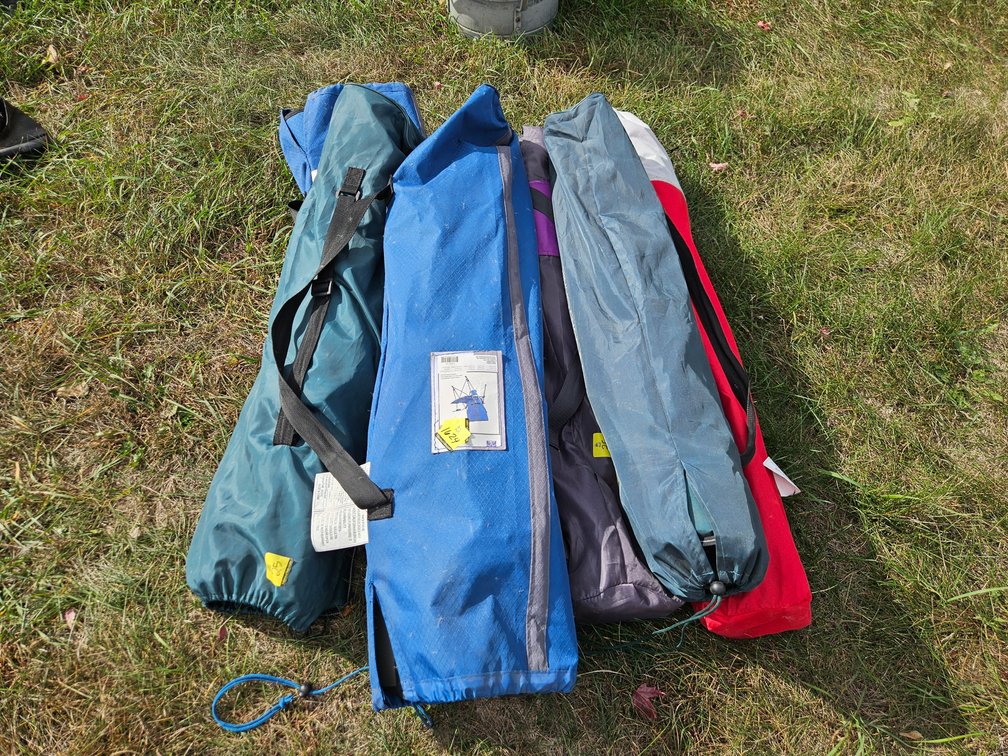 6 Camping Chairs in Bags