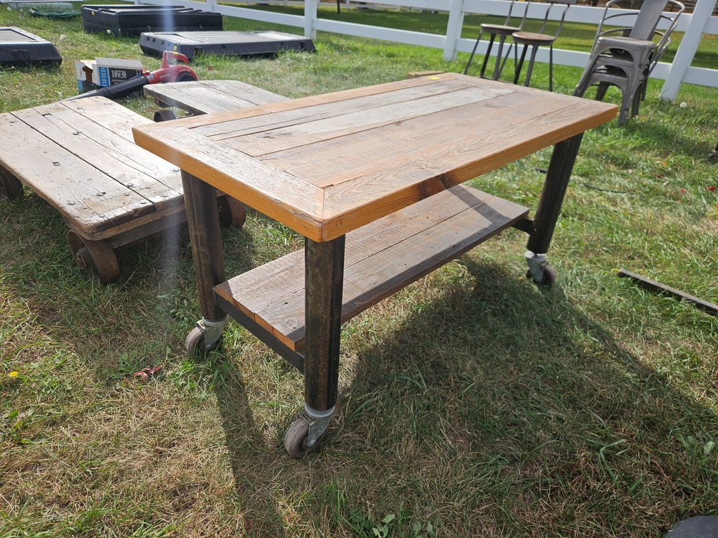 Rolling Wooden Table