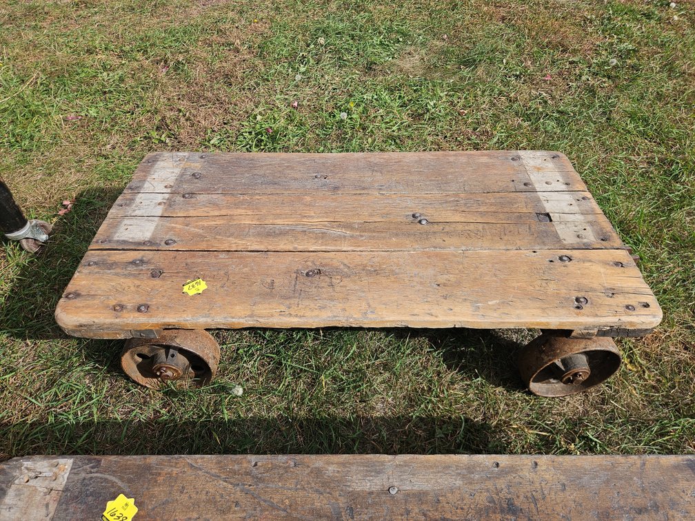 Vintage Railroad Platform Cart
