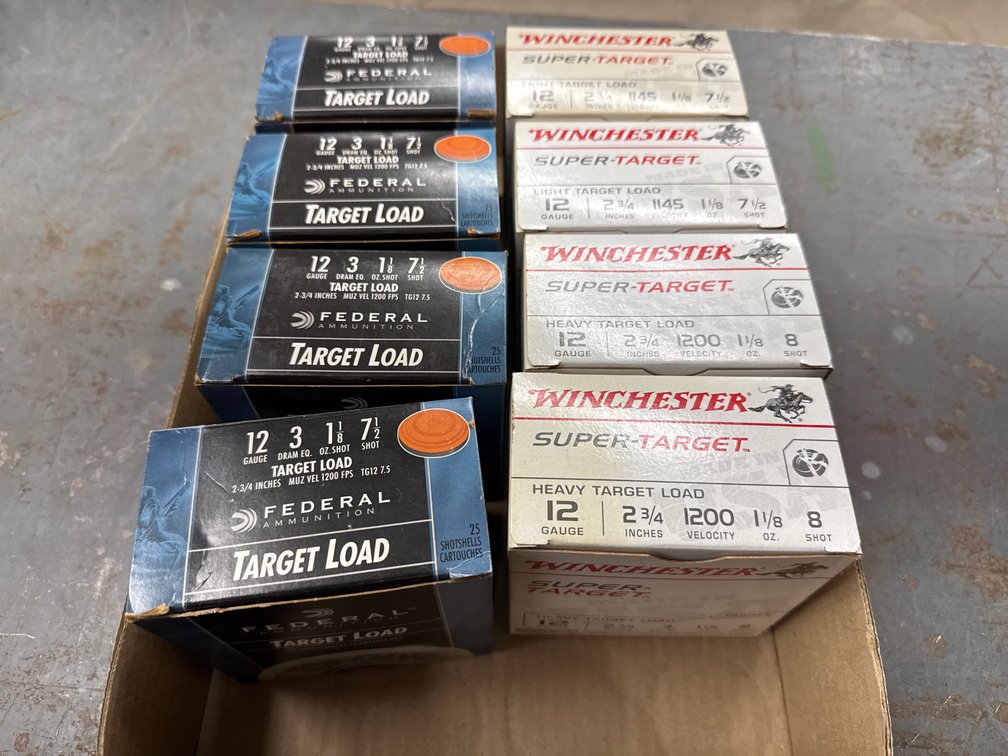 12 Ga- 4 Federal, 4 Winchester