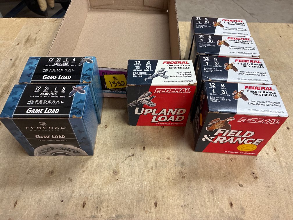 12 Ga- 6 Boxes Federal