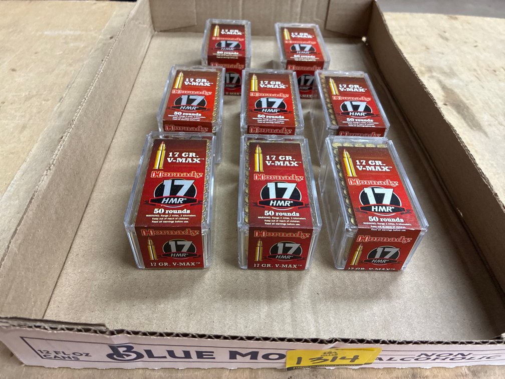 17 HMR- 8 Boxes Hornady