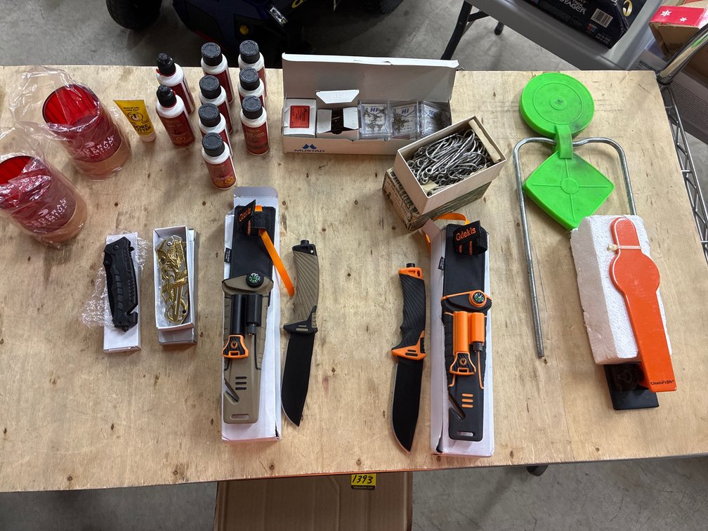 Flip Targets, Knives, Bore Cleaner