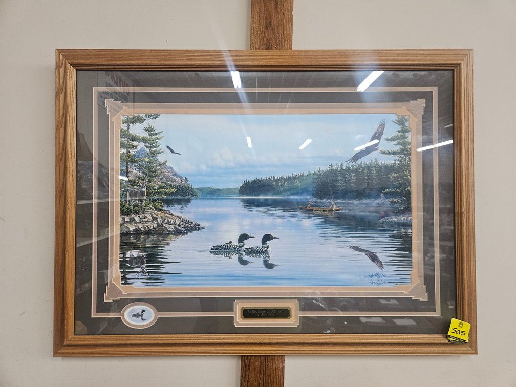 Reflections at JR Point framed print