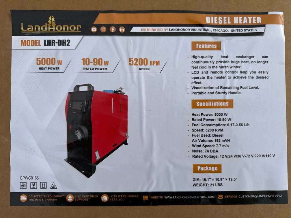 5000w diesel heater
